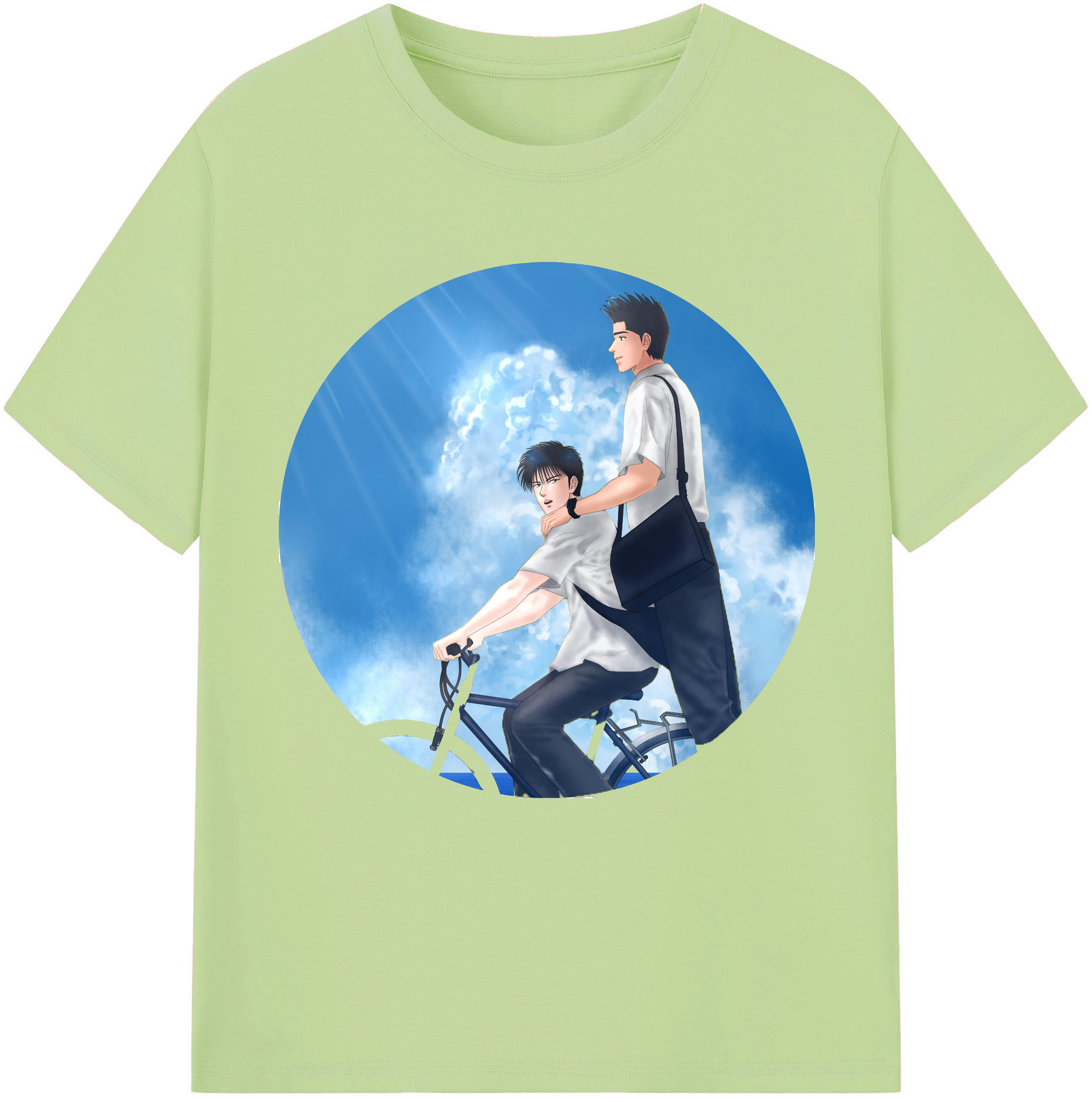 SLAM DUNK／スラムダンク 綿100％半袖Tシャツ（フロントプリント）